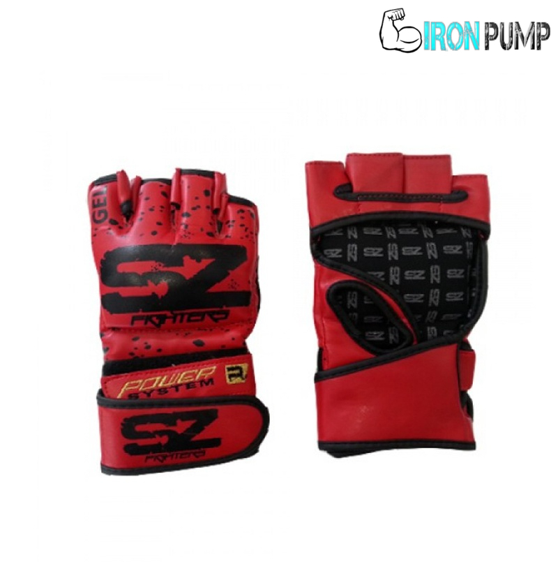 SZ FIGHTERS - ЧЕРВЕНИ ММА РЪКАВИЦИ EVO - ИЗКУСТВЕНА КОЖА